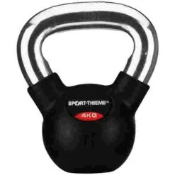 Sport-Thieme Rubber-Coated, Smooth Chrome-Handled Kettlebell -Fitness Equipment Store 119 0801