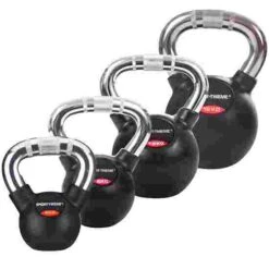 Sport-Thieme Kettlebell Set, Rubbersied With Chrome Handle 9 Sport-Thieme Kettlebell Set, Rubbersied With Chrome Handle -Fitness Equipment Store 132 0901