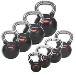 Sport-Thieme Kettlebell Set, Rubbersied With Chrome Handle 8 Sport-Thieme Kettlebell Set, Rubbersied With Chrome Handle -Fitness Equipment Store 132 0930