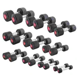 Sport-Thieme Compact Rubber Dumbbell Set -Fitness Equipment Store 220 0691