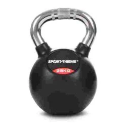 Sport-Thieme Rubberised Kettlebell With Chrome Handle -Fitness Equipment Store 220 1362