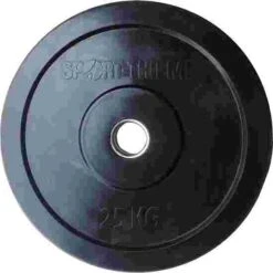 Sport-Thieme "Bumper Plate" Weight Disc, Black -Fitness Equipment Store 235 4646