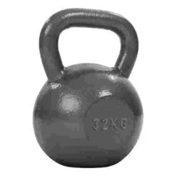 Sport-Thieme Grey-Painted, Hammer-Finish Kettlebell -Fitness Equipment Store 252 4900